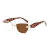 New irregular European and American sunglasses women's tide frameless sunshade outdoor travel street cat eye sunglasses