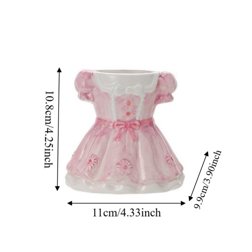 Ceramic Makeup Brush Holder Large Capacity Princess Dress Storage Box  Study Essential