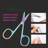 1 PCS Multi-purpose Small Beard Scissors Eyebrow Scissors Colorful Trimming Tool for Nails & Cuticle