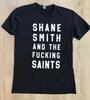 Футболка с концерта Shane Smith And The F**king Saints Мужская Средняя Черная Группа Редкая