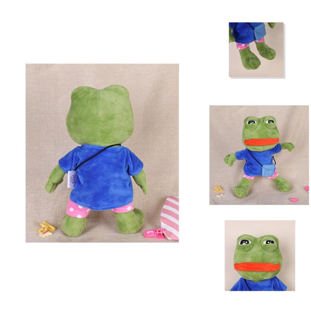Comfortably Cuddly Sad Frog Plush Toy Stuffed Animal Doll