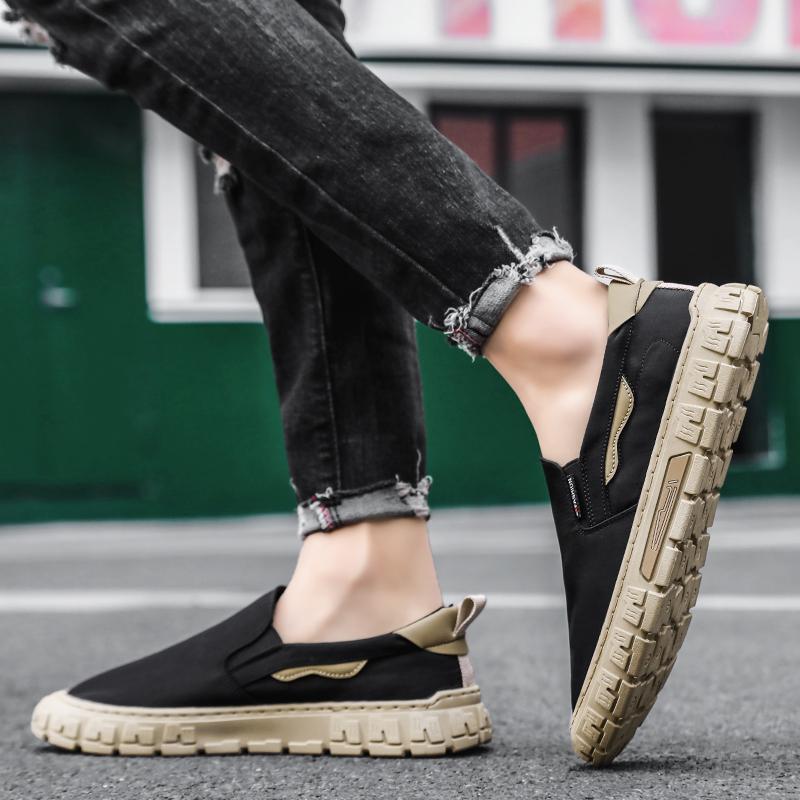 Мода 2024 года, мужские новые стильные удобные легкие повседневные кроссовки, парусиновая обувь для активного отдыха, обувь для ходьбы без застежек