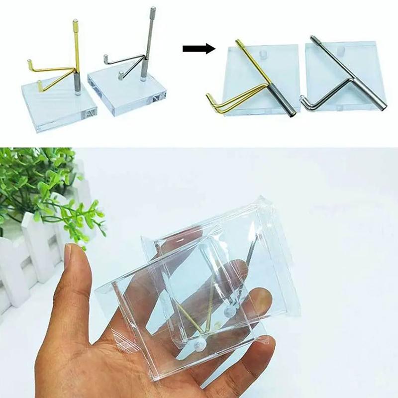 Металлическая минеральная витрина с акриловой основой для шариковой основы, каменная полка, украшение дома, ремесла