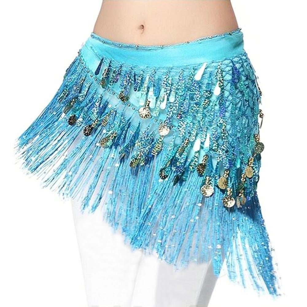 For Thailand/India/Arab Show Costumes Tassels Waist Chain Hip Scarf Belly Dance Belt Dancer Skirt