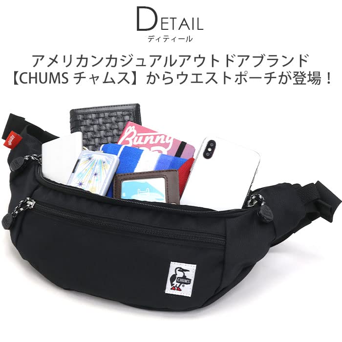 Bag Recycle Small Waist Pouch Red [Chums] Men's