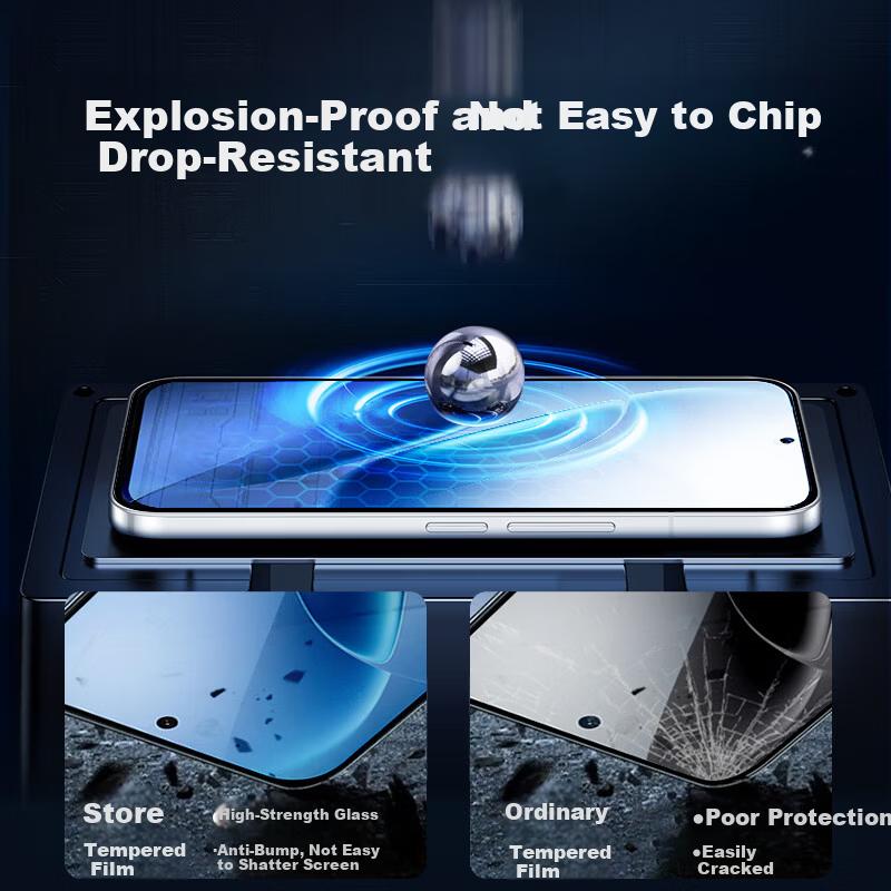 KOOLIFE [Anti-Chip Edge] Tempered Glass Screen Protector for vivo IQOO Z11 Turbo, Ultra-Thin Full Coverage HD Anti-Drop and Fingerprint Resistant Film