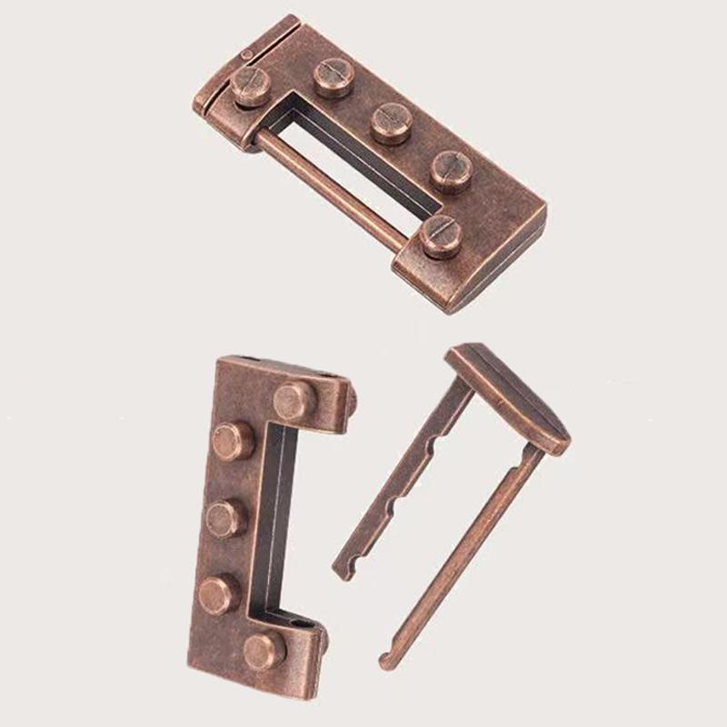 Classical Antique Chinese Lock and Key Puzzle Disentanglement Brain Teaser IQ Logic Test Educational Toys For Kids Teens Adults