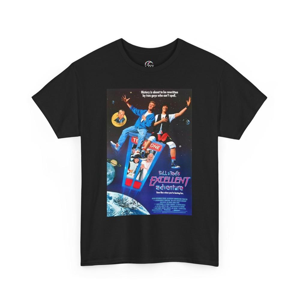 Bill Ted's Excellent Adventure Movie Poster T-Shirt Funny 80s Retro Movie Tee Unisex T-Shirt