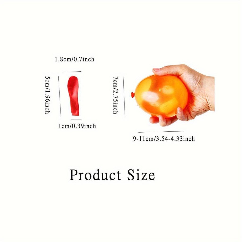 111-Piece Quick Fill Water Balloons Set - Self-Sealing, Perfect For Summer Outdoor Fun & Water Fights, Assorted Colors