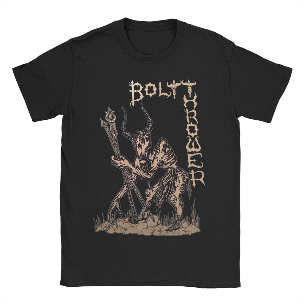 Bolt Thrower Rock Band Logo T Shirts Men Women's Cotton Crazy T-Shirts Round Collar Tee Shirt Short Sleeve Clothes Summer