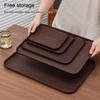 New Rectangular Pallet Plastic Wood-grain Imitation Tray Nordic Style Hotel Service Tray Household