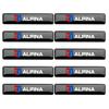 10pcs 3D Epoxy Car Interior Exterior Decoration Stickers for BMW 50th Motorsport M Performance M3 M4 M5 Power Alpina Badge LOGO LK5