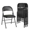 KAIHAOWIN Pipe Folding Meeting Conference Folding Living Folding Space No Assembly Event Dining Set of 4 Chair, Chair, Chair, Chair, Chair, Chair,
