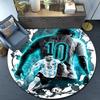 World Cup Celebration Messi Round Rug for Livingroom,Bedroom, Palyroom, Chair Rug, Area rug, Circle Carpet, Large Size Fan Christmas gift