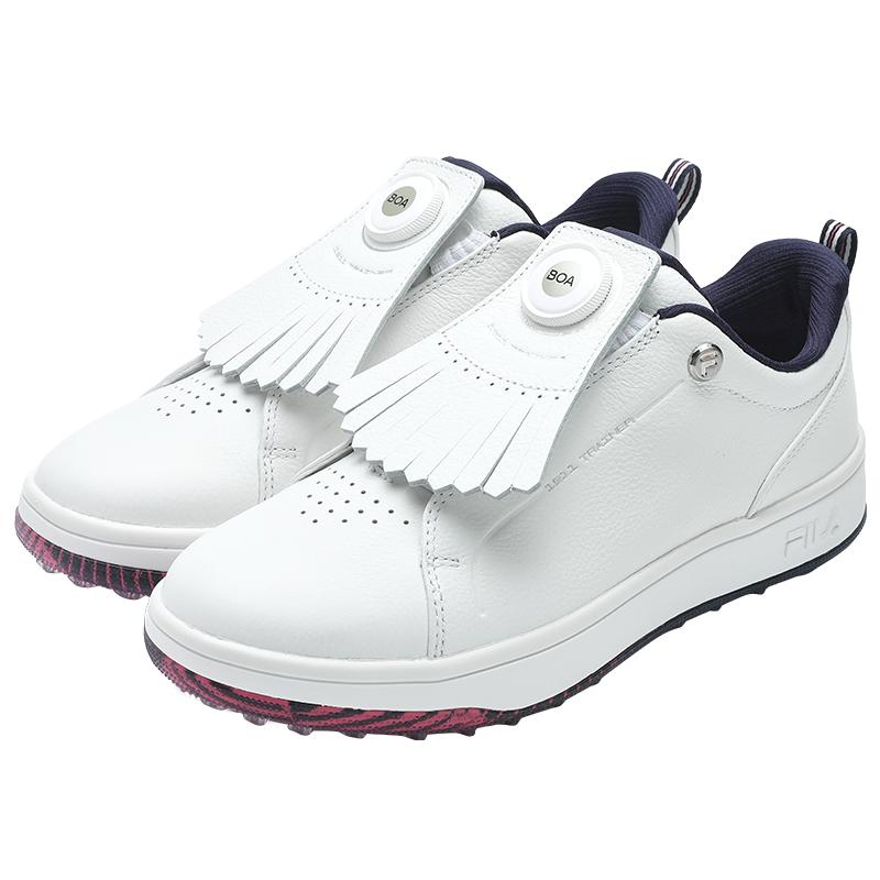 Fila GF 1911 Trainer Удобные Универсальные Амортизирующие Нескользящие Низкие Гольф-Кроссовки Женские кроссовки Ярко-Белые A12W421702FBW