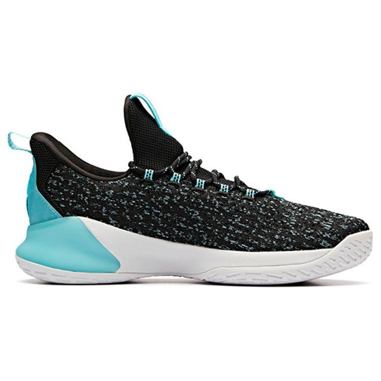 Anta Light Cavalry 4 Non-Slip Wear-Resistant Low-Top Basketball Shoes Men Sneaker Black Blue White 11921668-6