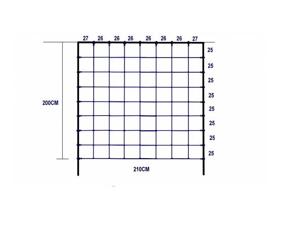 Climbing net 2.0x2.10m