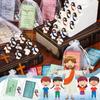 Bememo 50 Sets Christian Gifts Bulk Bible Verse Cards Include Little Jesus Figures Prayer Cards and Organza Bags for Religious