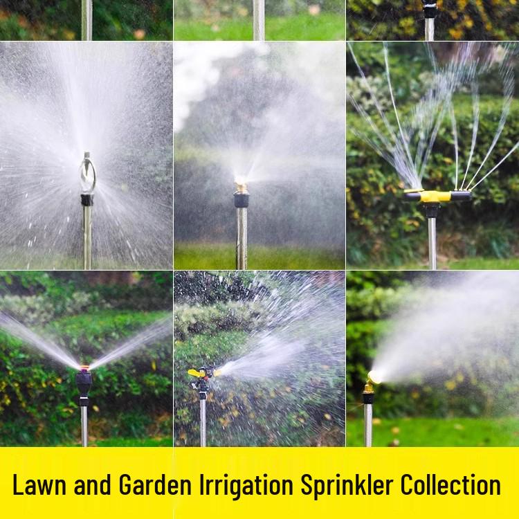 Вращающийся на 360° автоматический дождеватель для полива сада и газона