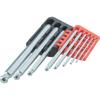 TRUSCO Ball Torsion Wrench Set, 9-Piece Set, TTVS-9S