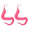 2Pcs Funny Twisty Worm Twist Wiggle Moving Sea Horse Kids Trick Toy Magic Prop