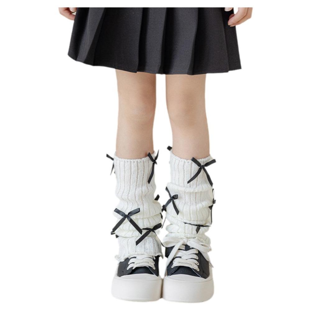 High Elastic Kids Leg Warmers Knitted Children's Foot Warmer Long Stockings Autumn Winter Season