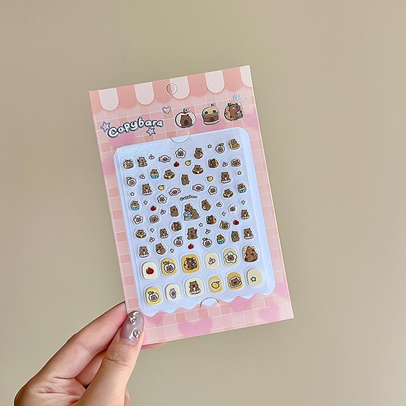 Sanrio Мультяшные Милые Детские Наклейки на Ногти Наклейка на Ноготь Девочка DIY Наклейка Стойкая Декоративная Наклейка