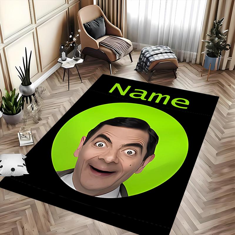 Custom personalization Mr. Bean Area Rug - Perfect For Kitchen, Bathroom,Laundry Room Decor Large Size Available,Gift All Seasons