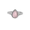 Rose Quartz Gemstone Women Silver Ring, Pure 925 Sterling Silver Handmade Jewelry, Silver Jewelry, Ar8930 C367