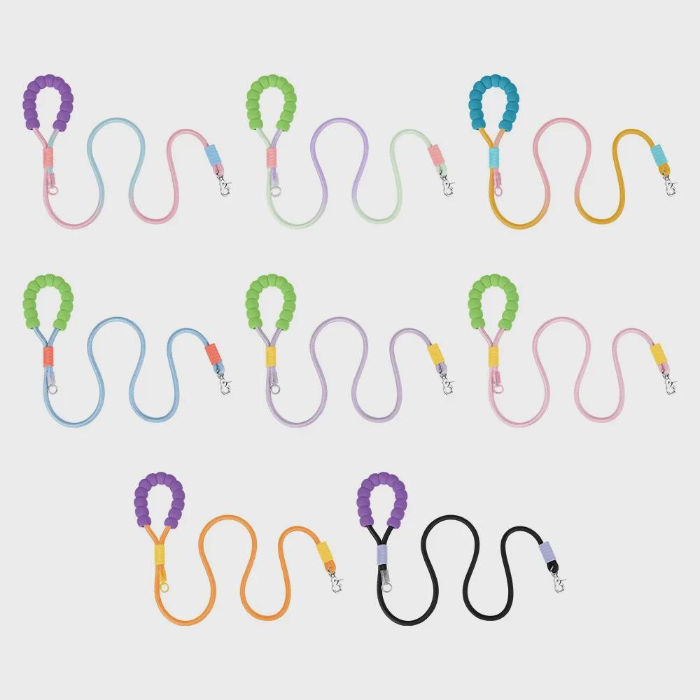 Поводок для собак цвета дофамина: Удобная ручка из пеноматериала, держатель для мешка для фекалий, износостойкий для походов