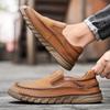 38-46 Уличная кожаная обувь Мужские кроссовки для хайкинга Обувь для вождения автомобиля Кожаная обувь большого размера Ботильоны