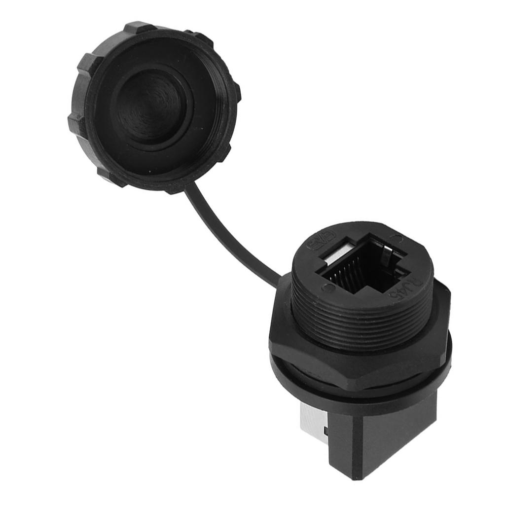 2 шт. RJ45180 градусов RJ45 разъем пост плата наружный водонепроницаемый RJ45 адаптер IP67