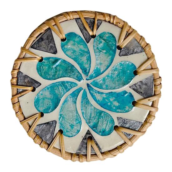 Table Coaster Handcrafted Seashell Coaster Artistic Insulation Pad Convenient Table Protection Mat for Home