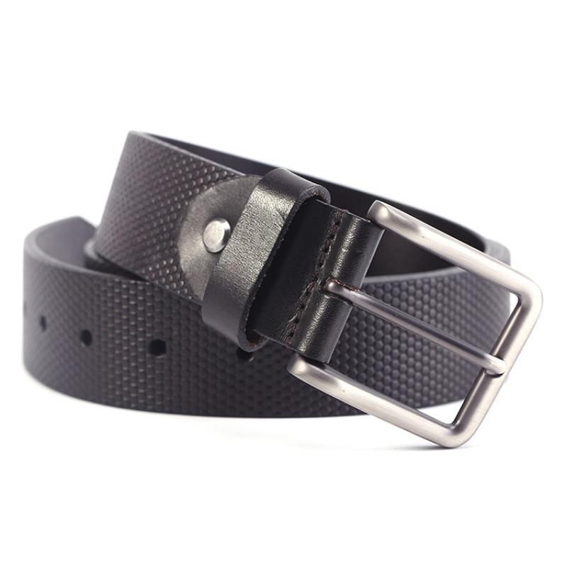 Ремень из британской кожи, мужской ремень с пряжкой из сплава, первый слой из коровьей кожи, повседневный ремень для брюк