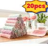 5/10 Microfiber Towels Absorbent Kitchen Cleaning Cloth Non-stick Oil Dish Towel Dishcloth Tableware Household Cleaning Towel