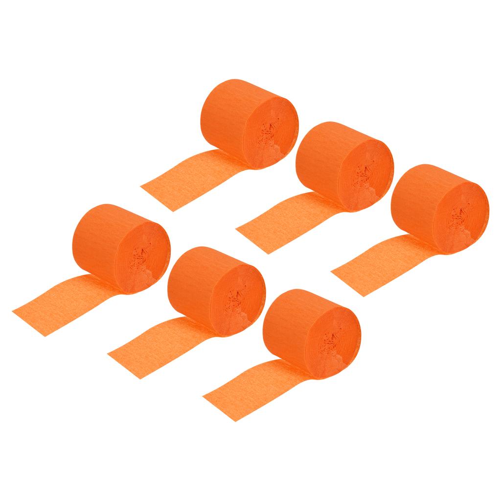 3/6pcs Vibrant Crepe Paper Streamers Party Streamer Decorations 1.37" for Various Birthday Party Wedding Festival Decorations