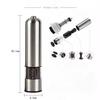 Мельница для перца и соли из нержавеющей стали с батарейным питанием и подсветкой - шейкер для соли и перца с одной кнопкой