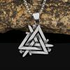 Titanium Steel Triangle Pendant Retro Men's Personality Trend Stainless Steel Necklace Jewelry