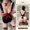 Bow pretty maid apron dress sexy lingerie uniform temptation pure desire