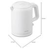 Iris Ohyama Electric Kettle 800ml, Simple, For One Person, For Two People, Boils in 60 Seconds, Cordless, Easy to Clean, Holds 5 Coffee Cups, Prevents