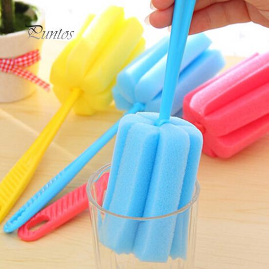 1 Pc Sponge Brush Milk Bottle Cup Glass Washing Cleaning Kitchen Cleaner Tool