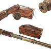 Dollond London 1920 TELESCOPE With Leather Box Antique Brass Marine Collectible