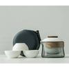 1 Bowl 3 Cup Zen Teapot And Tea Cup Set Kit Household Tea Making Travel Set Outdoor Portable Bag Chinese Tea Set Supplies