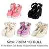 PU Leather Doll High Heel Shoes Princess Bowknot 1/3 Doll Shoes Bjd Shoes 60cm Doll Shoes  DIY Toy