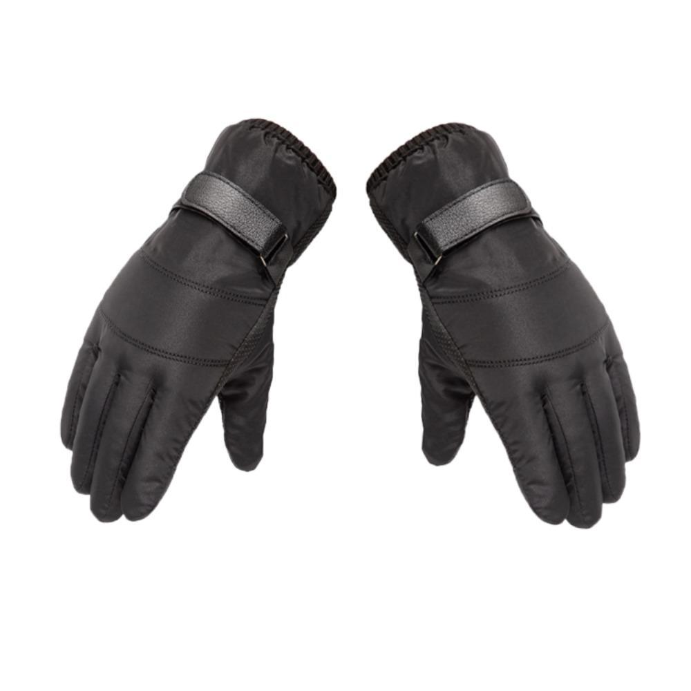 Держите в тепле Мужские варежки Водонепроницаемые перчатки для вождения Простые зимние лыжные перчатки Женские