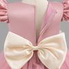 Girls' Baby Sleeveless Dress Short Princess Flower Pink Performance Flying Sleeve Toddler Children's Day Evening Dresses