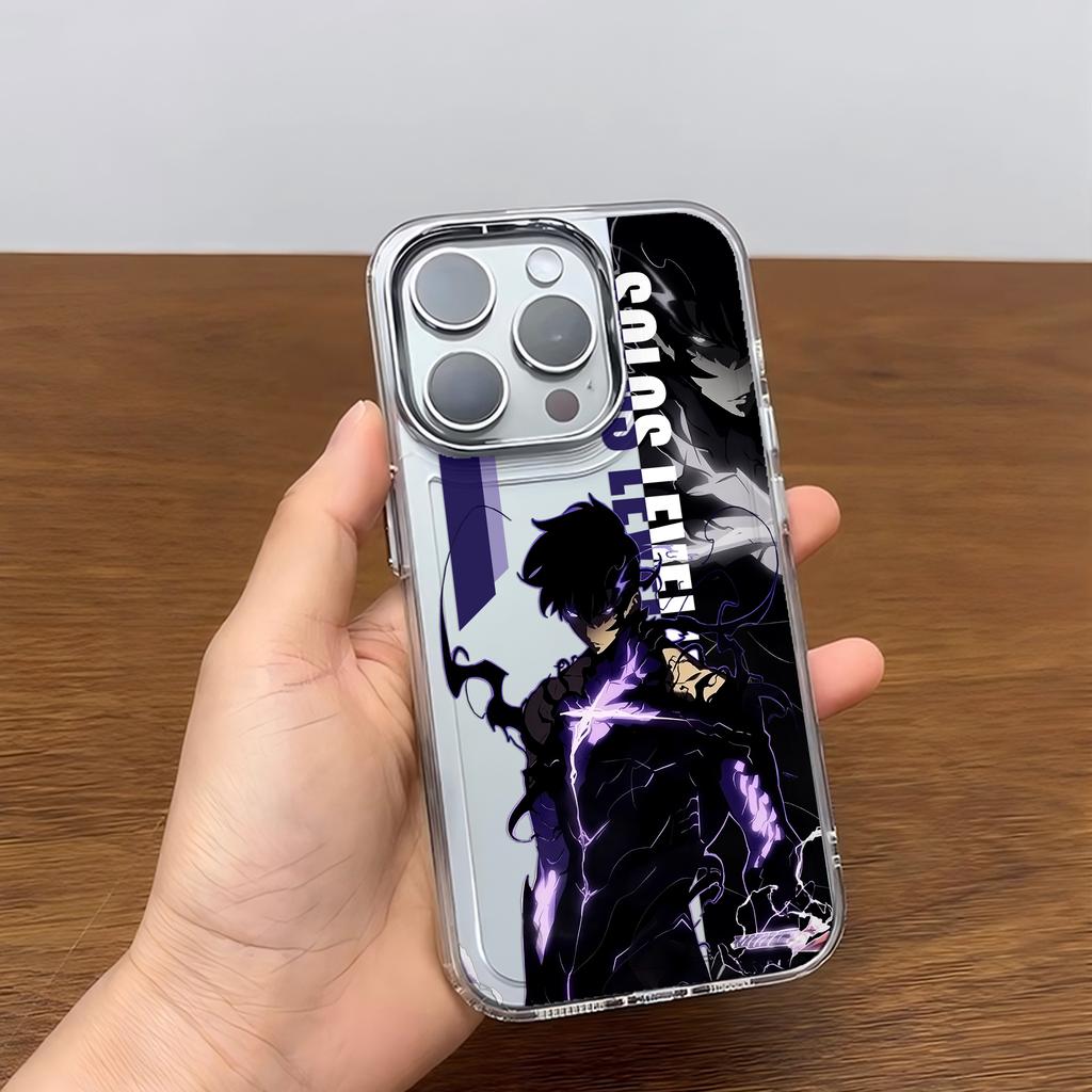 Роскошный горячий аниме Solos Levelings Чехол для телефона Для iPhone 17 16e 16 15 14 13 12 11mini Pro Max X XR XSMAX 8 7 Air Plus Мягкий чехол