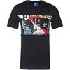 Adidas Originals Puzzle Print Logo Crew Neck T-Shirt Men Tops Black BQ3032