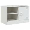 VidaXL Meuble TV blanc 67x39x44 cm acier 841701