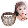 Стразы Головной убор Сетка Головной убор Мать Обруч для волос Широкая повязка на голову со стразами Корейский стиль Повязка для волос